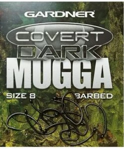 Gardner Covert Dark Mugga Hooks Barbed Terminal Tackle