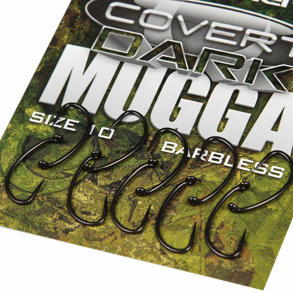 Gardner Covert Dark Mugga Hooks Barbless Terminal Tackle - Image 2