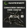 Gardner Corkscrew Swivels Kwik Change Terminal Tackle