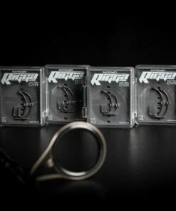 Gardner Curved Rigga Hook Terminal Tackle -Gardner Online Shop gardner curved rigger hook barbed hooks size hook black backdrop